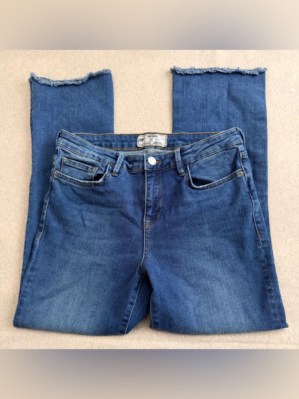 Free people blue flare jeans